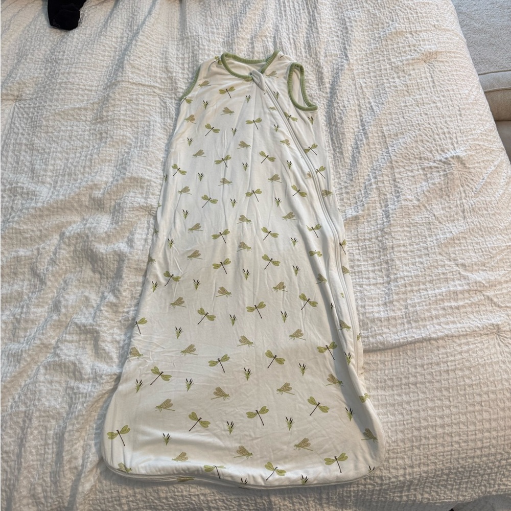 White and Green Dragonfly Sleep Sack